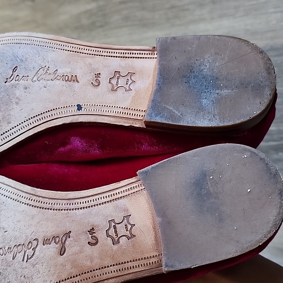 Sam Edelman Raspberry Velvet Loafers - Picture 10 of 12
